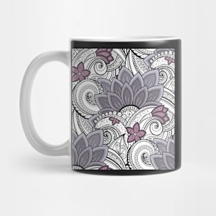 Paisley Print with Vintage Floral Motifs Mug